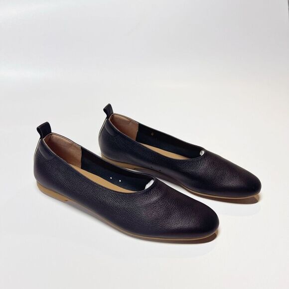 Everlane Day Glove Italian Leather Ballet Flat Shoes in Black Size 6 New
